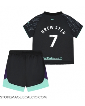 Sheffield United Rhian Brewster #7 Maglia Gara Trasferta Repliche 2024-25 Bambino